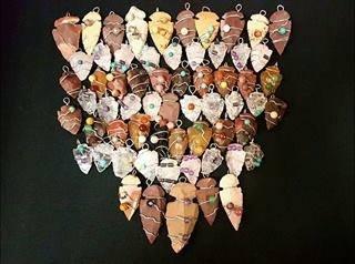 Wirewrapped Arrowheads