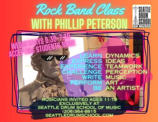 https://seattledrumschool.com/new-rock-band-class-with-phillip-peterson-in-lake-city/