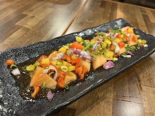 Salmon yuzu carpaccio