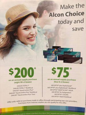 Alcon rebate