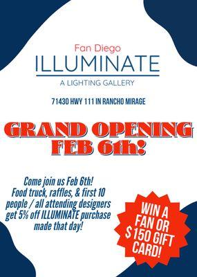 Grand opening! Feb 6th!