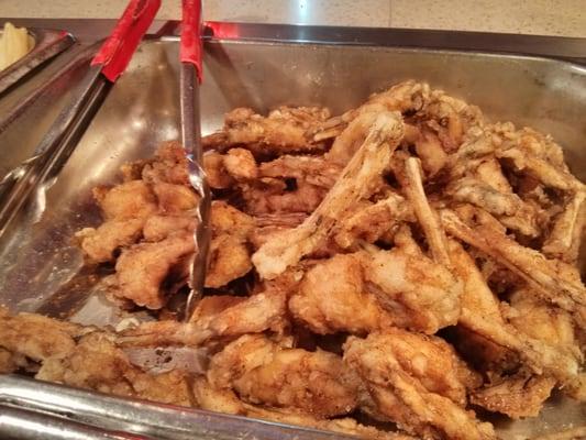 Fried frog legs!!