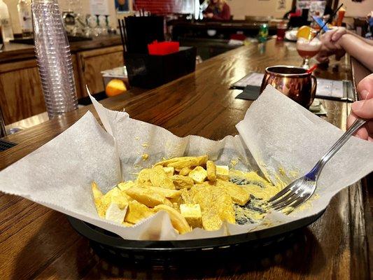 Amazing paneer curry fries!