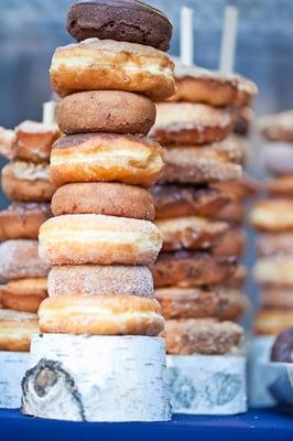 Donut "tree" close up