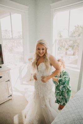 My wedding dress that Marlene altered fit PERFECTLY!!