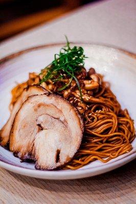 Scallion Oil & Mushroom Noodles