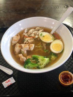 Shio ramen with chicken