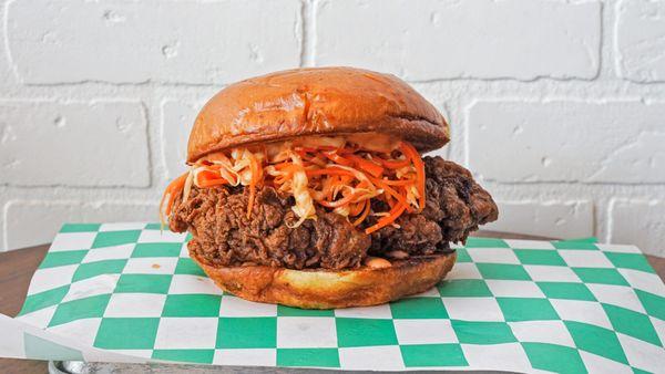 Spicy Fried Chicken Sammy