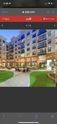 This is what they advertise on the website and I've NEVER seen this courtyard before in my life. It doesn't exist.