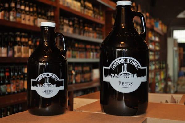 Growlers fills come in either 64oz or 32oz at Carmine Street Beers