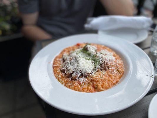 Slow Braised Lamb Shoulder & Mint Risotto