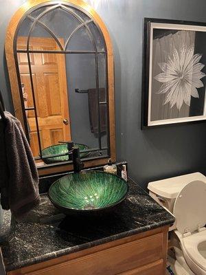 Bathroom vanity and sink