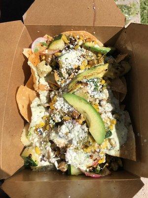 Amazing ChickPea Elote nachos!!!