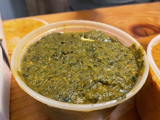 Saag Paneer healthy spinach and cheese with so much flavor