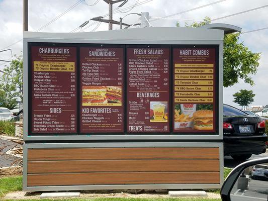 Backlit Stickers for Illuminated Menu Boards - The Habit Burger