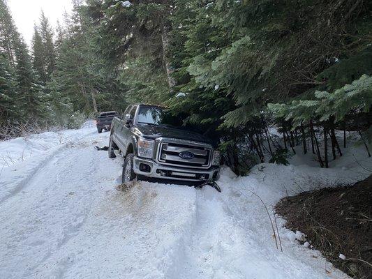 Buried the F350