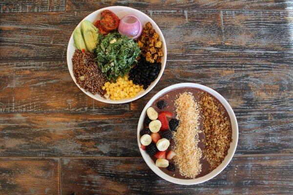 Quinoa Power Bowl & Açaí Bowl