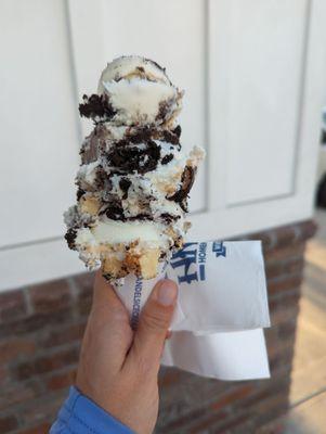 "small" Oreo cheesecake cone