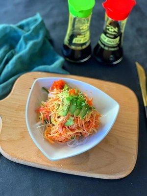 Spicy avocado crab salad