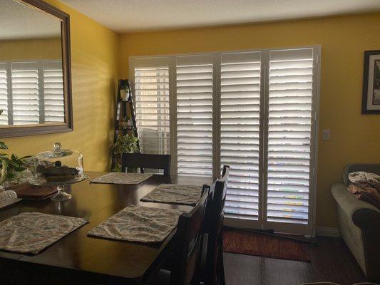 Living room shutters