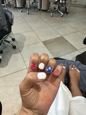 Red white and blue!