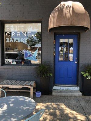 Open that cute blue door to find all sorts of special treats!