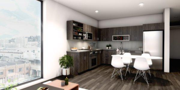 Upgraded Spacious Kitchens