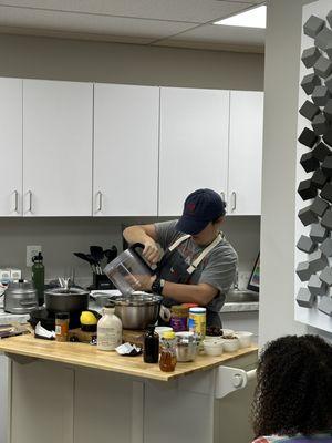 Cooking workshops with Alyssa.