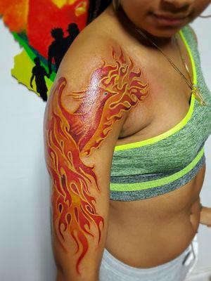 Freestyle Phoenix tattoo