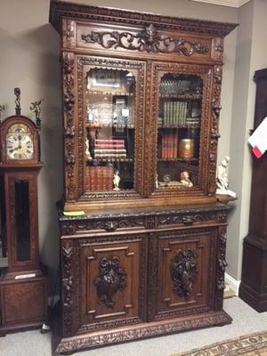 Antique Hunt Cabinet - Wonderful Carvings