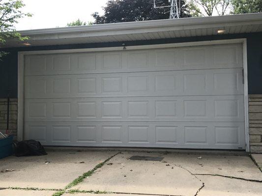 New garage door.