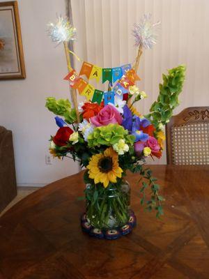 The perfect Birthday arrangement, as always!