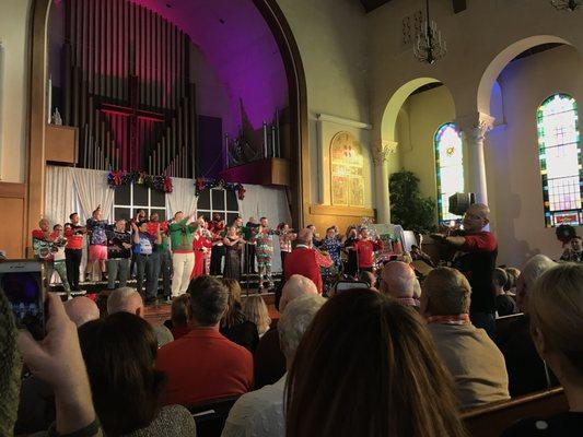 Sacramento Gay Men's Chorus performing Holiday Feast concert