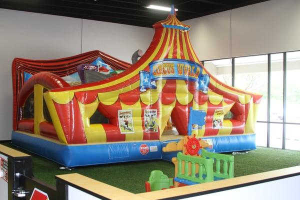 VIP Toddler area so you can play with your toddler without worrying about the older kids running them over!