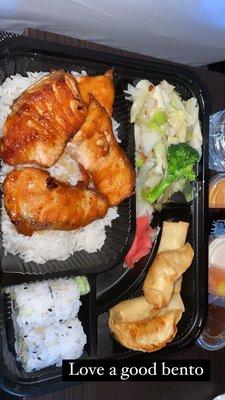 Salmon bento