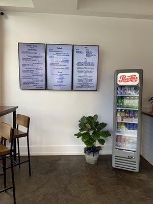 Interior menu boards