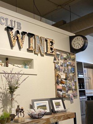 Cute wine wall