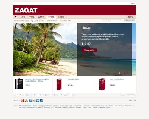 Zagat - Shopify Template Design