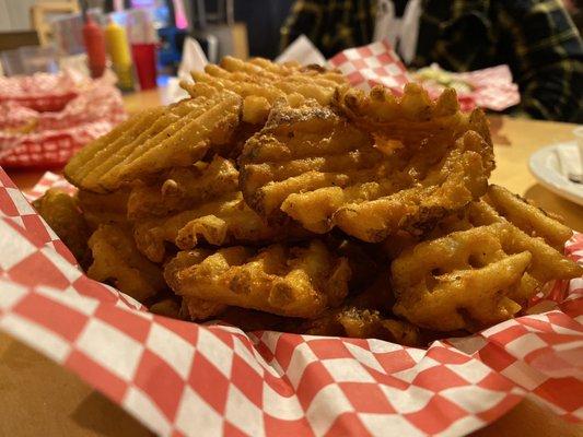 Family size fries to share