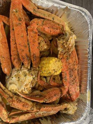 Crab leg platter