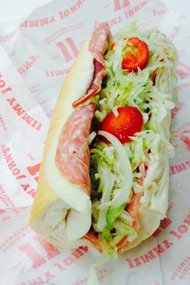 Italian sub with hot peppers, delicous. If it ever gets delivered, its kind of a roll of the dice with this location.