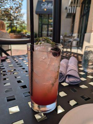 Blackberry thyme mocktail