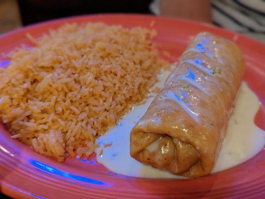 Chicken chimichanga