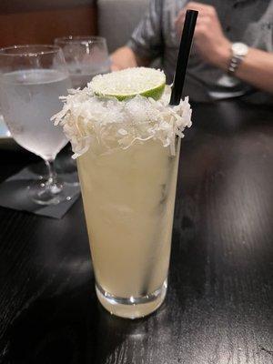 Coconut margarita, delicious!