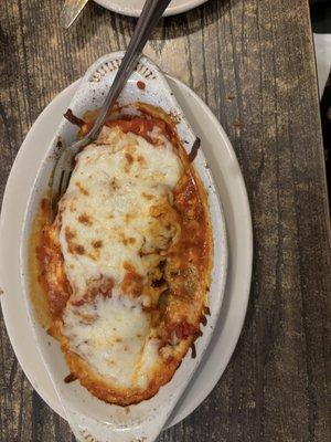 Pasta sampler (lasagna, manicotti, spinach ravioli)