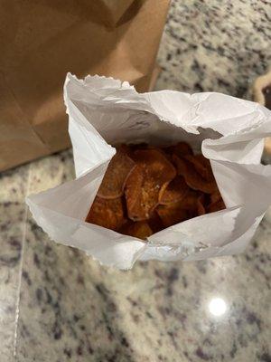 Sweet potato chips