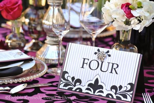 Black Tie Brunch wedding. www.debbiekennedyevents.com