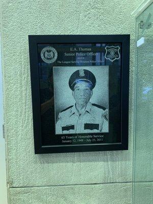 Longest serving police officer in the history of the Houston Police Department