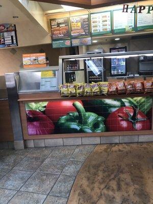 Subway inside convenience store