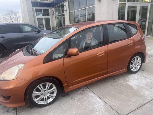 My son and his first car, thanks to Baierl Acura for being so easy to work with!